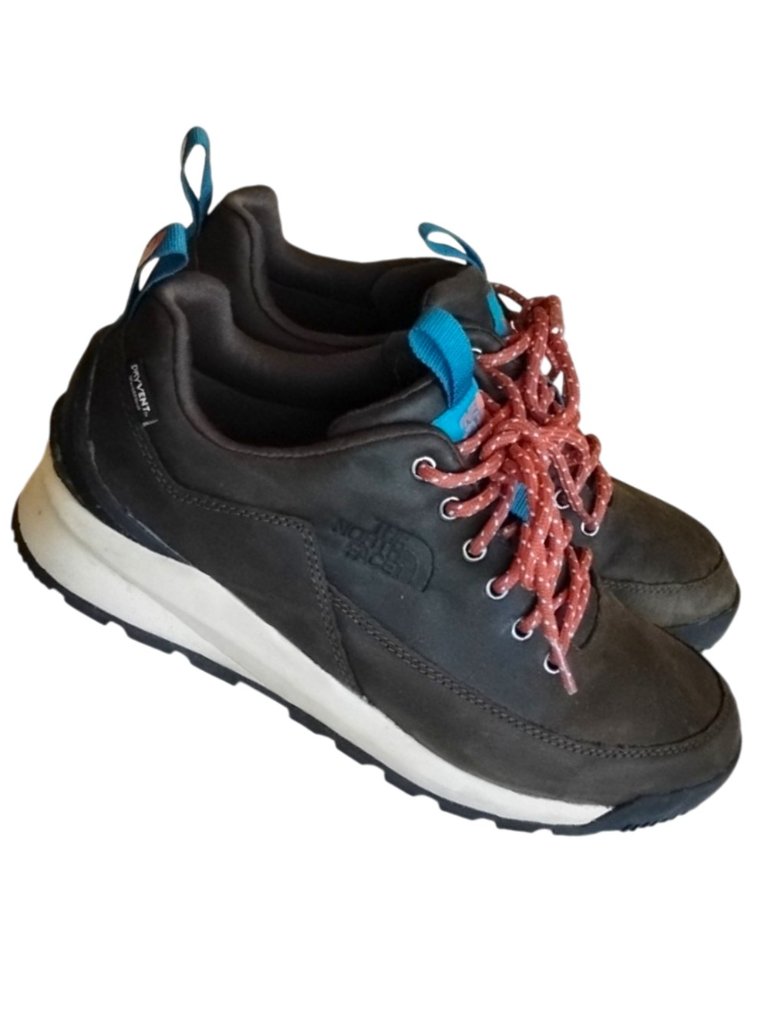 The North Face Back-To-Berkeley Low Wp Waterproof Leather Sneakers 8 Brown Teal